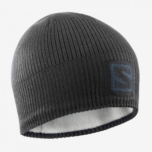 Salomon Logo Men's Caps Black | OHTX-18497